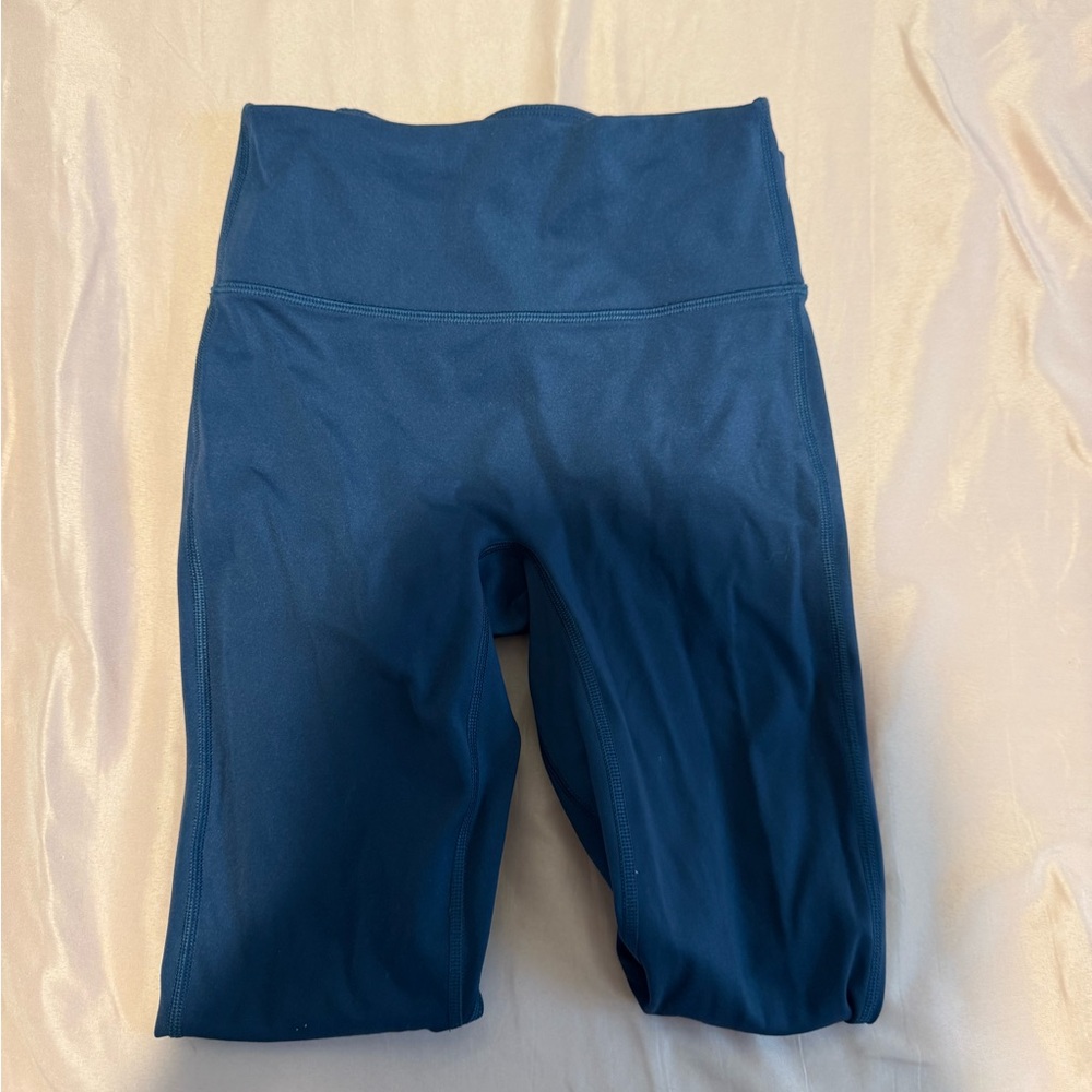 Blue High-Waisted Leggings